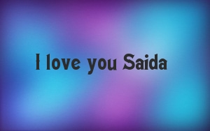 Картинка: I love you Saida