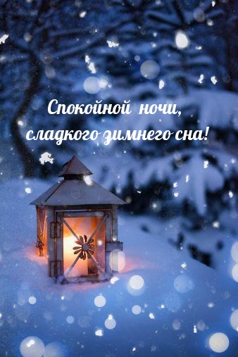 Картинка: Спокойной ночи, сладкого зимнего сна!