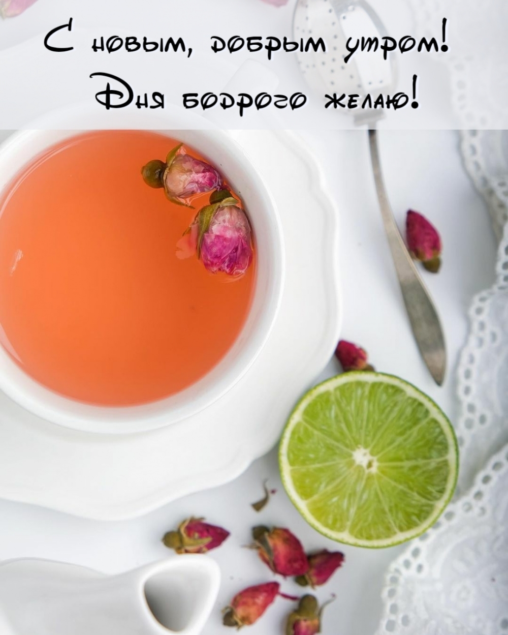 Картинка: С новым, добрым утром! Дня бодрого желаю!