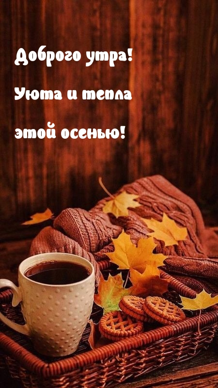 Картинка: Доброго утра! Уюта и тепла этой осенью!