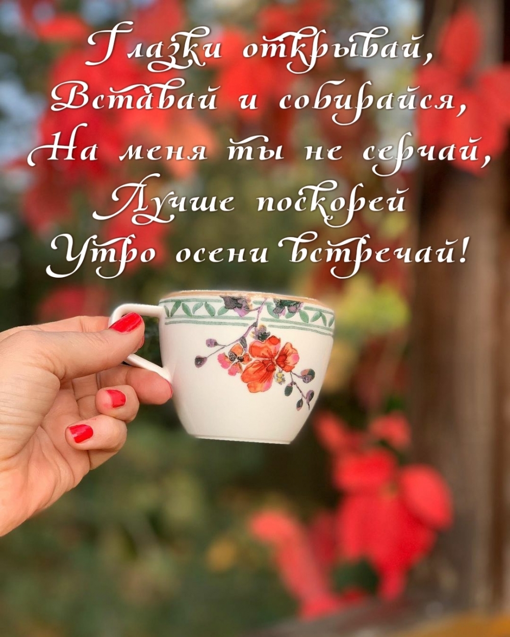 Картинка: Глазки открывай, вставай и собирайся