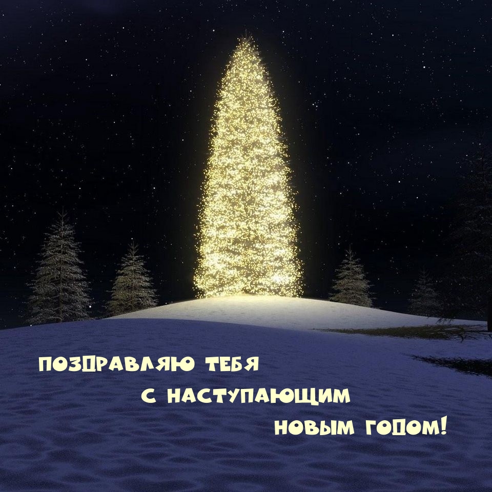 Картинка: Поздравляю тебя с наступающим Новым годом!