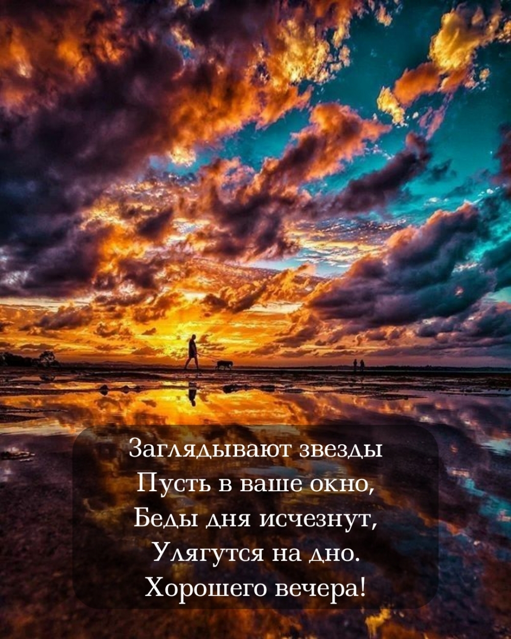 Картинка: Беды дня исчезнут, улягутся на дно. Хорошего вечера!