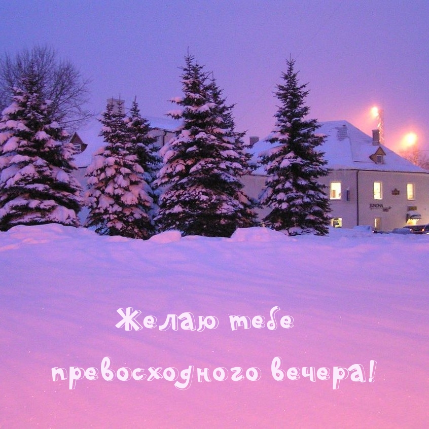 Картинка: Желаю тебе превосходного вечера!