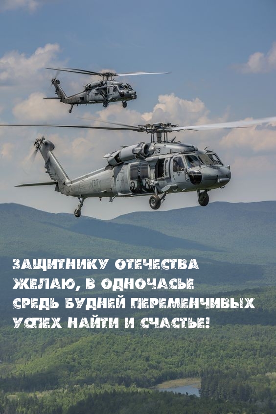 Картинка: Защитнику Отечества желаю успех найти и счастье!