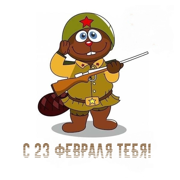 Картинка: С 23 февраля тебя!